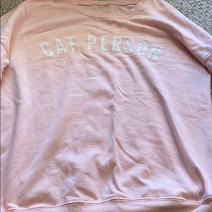 Cat person sweatshirt